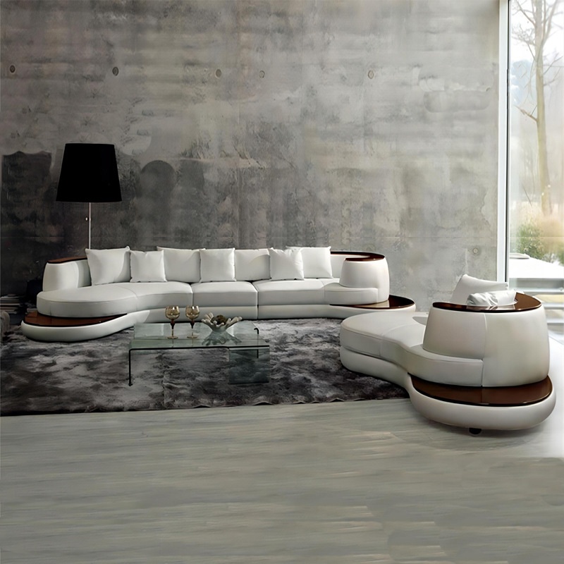 Fließende Skulptur ｜ Art Galerie-Ebene geformtes Sofa
