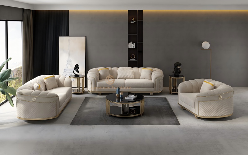 Italienisch importiertes Leinen | Low-Key High-End-Stoffsofa