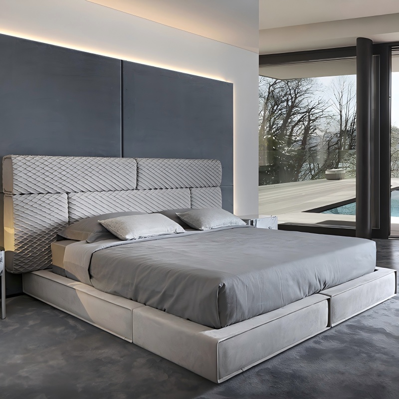 Leinen minimalistische Plattformbett