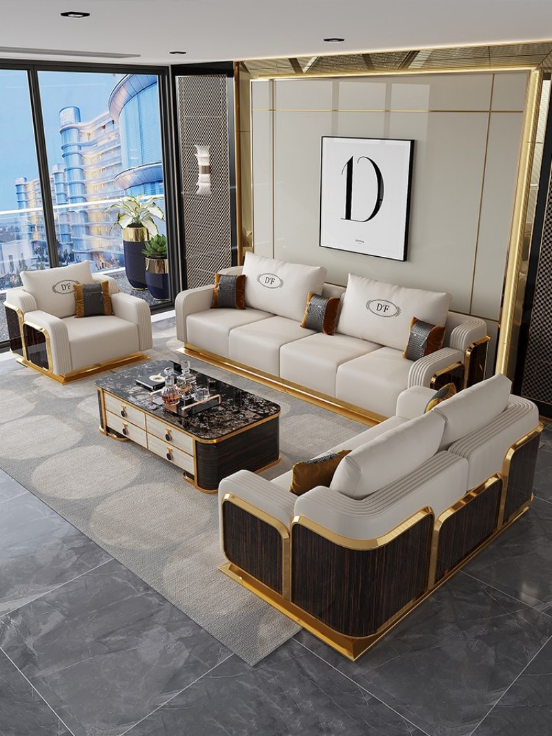 Modular Light Luxus -Sofa | Definieren Sie Ihr High-End-Wohnzimmer frei