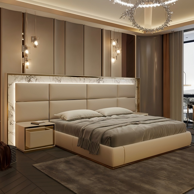 Natural Marmor + Top -Layer -Kowide, Kollision von leichter Luxusästhetik